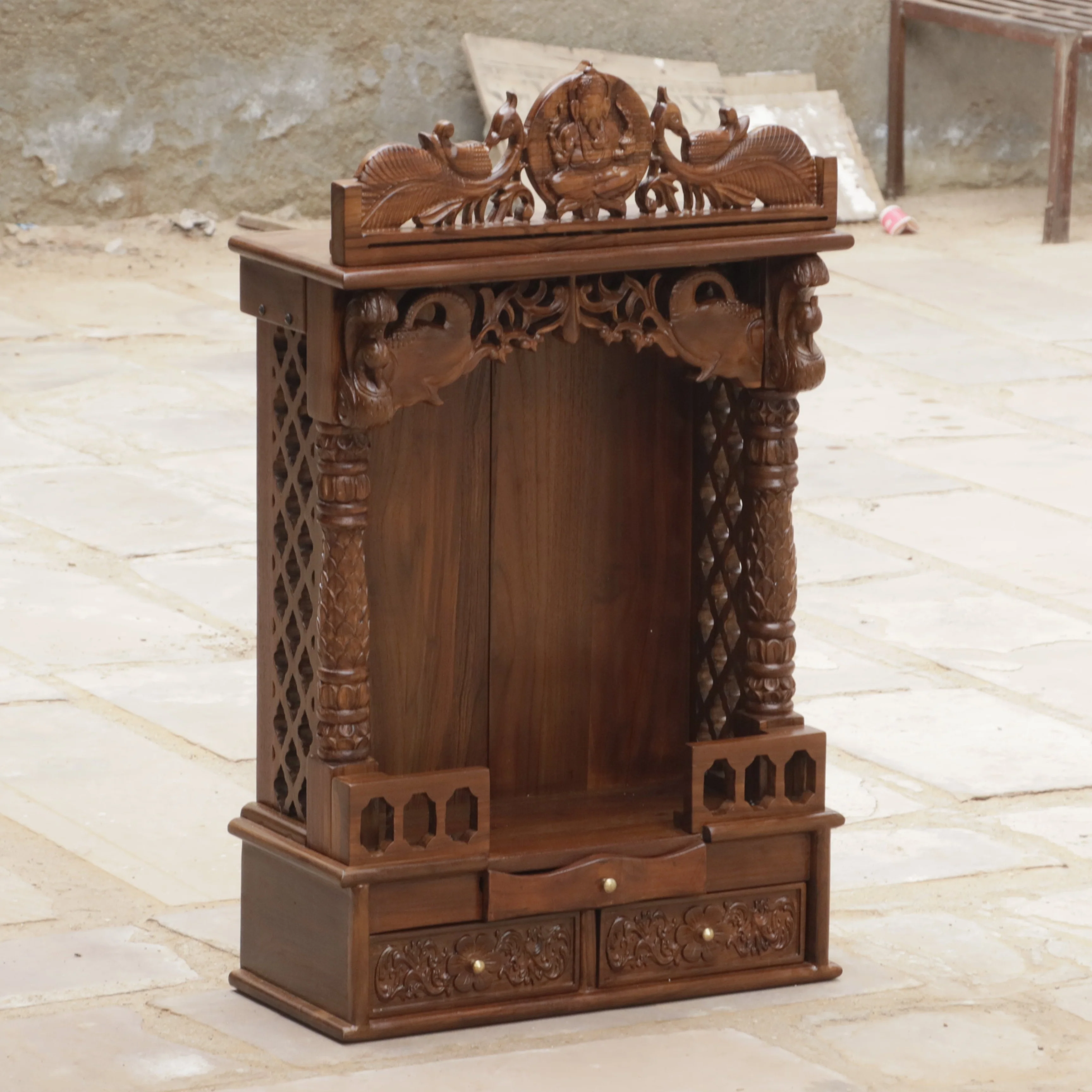 Artisan Wooden Mandir